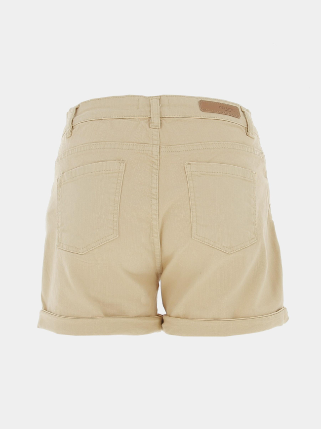 Short mini cerise beige femme - Deeluxe