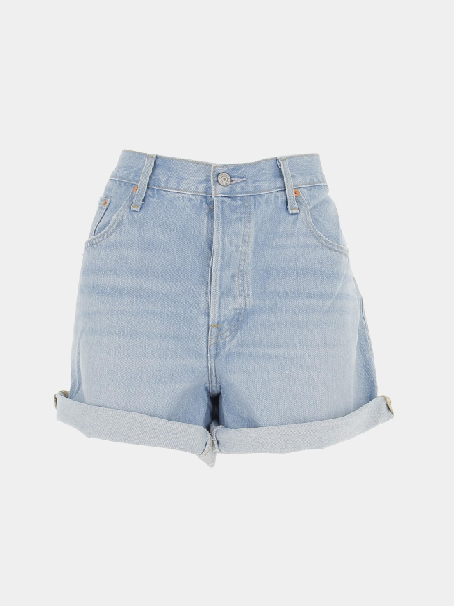 Short en jean 501 rolled bleu clair femme - Levi's