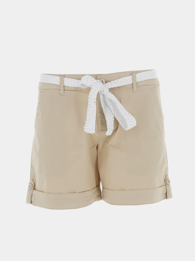 Short ceinture olah beige femme - Sun Valley