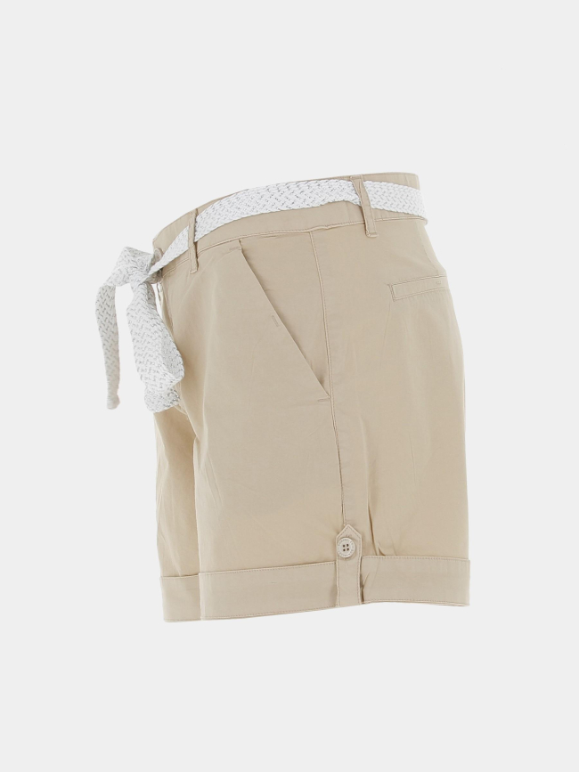 Short ceinture olah beige femme - Sun Valley