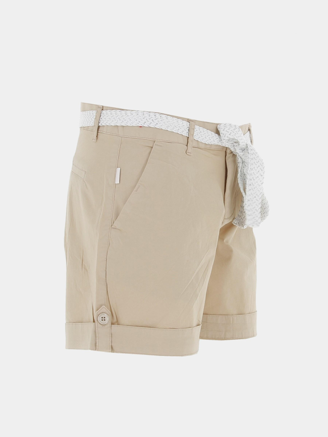 Short ceinture olah beige femme - Sun Valley