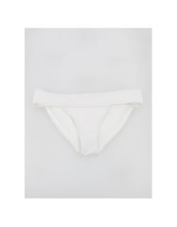 Bas de maillot de bain bikini côtelé bobby blanc femme - Only