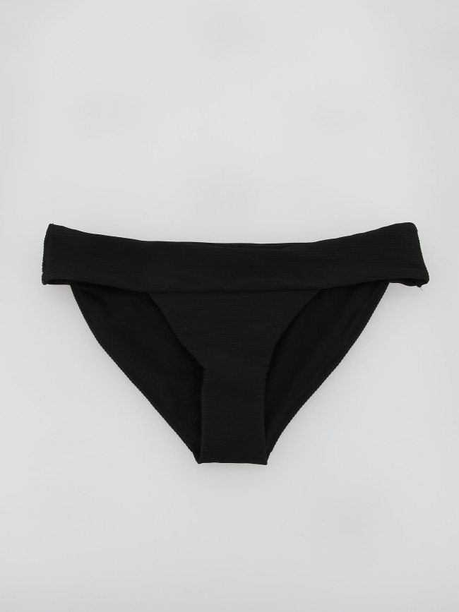 Bas de maillot de bain bikini côtelé bobby noir femme - Only