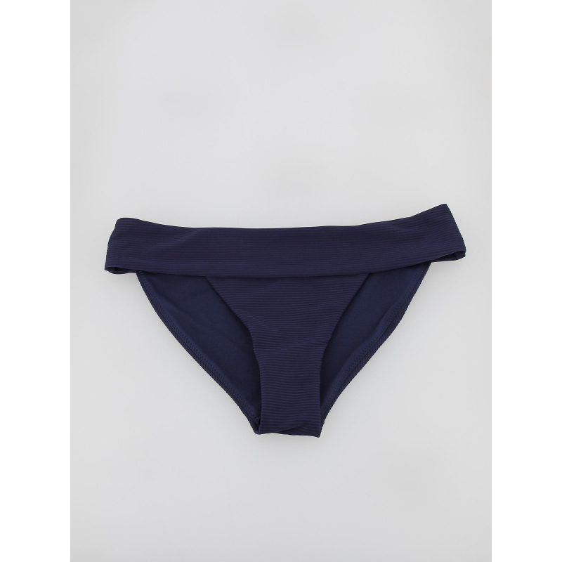 Bas de maillot de bain bikini côtelé bobby bleu femme - Only