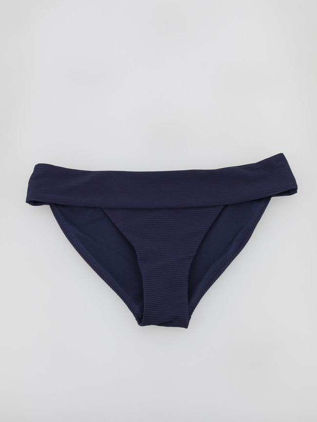 Bas de maillot de bain bikini côtelé bobby bleu femme - Only