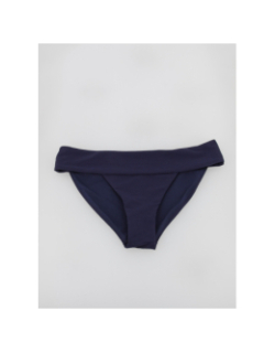 Bas de maillot de bain bikini côtelé bobby bleu femme - Only