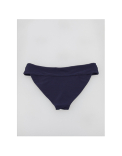 Bas de maillot de bain bikini côtelé bobby bleu femme - Only