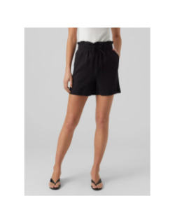 Short fluide en lin milo noir femme - Vero Moda