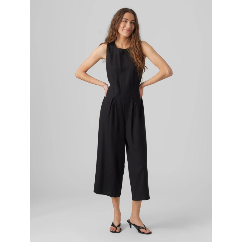 Combinaison pantalon en lin milo noir femme - Vero Moda