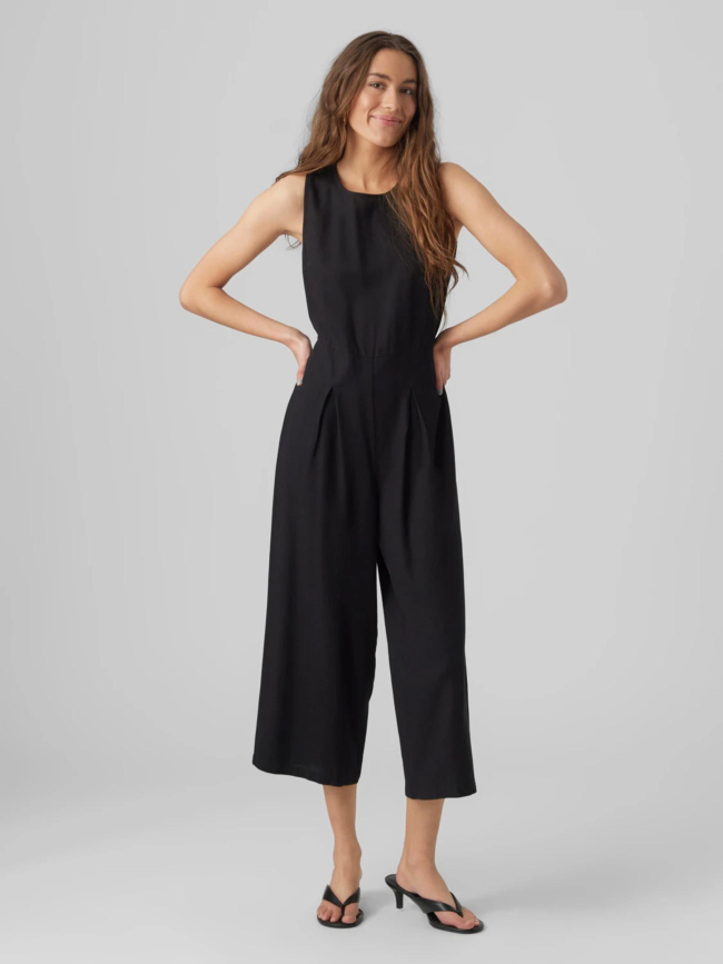 Combinaison pantalon en lin milo noir femme - Vero Moda