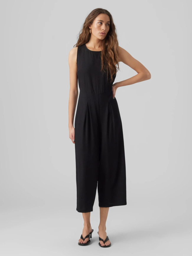 Combinaison pantalon en lin milo noir femme - Vero Moda