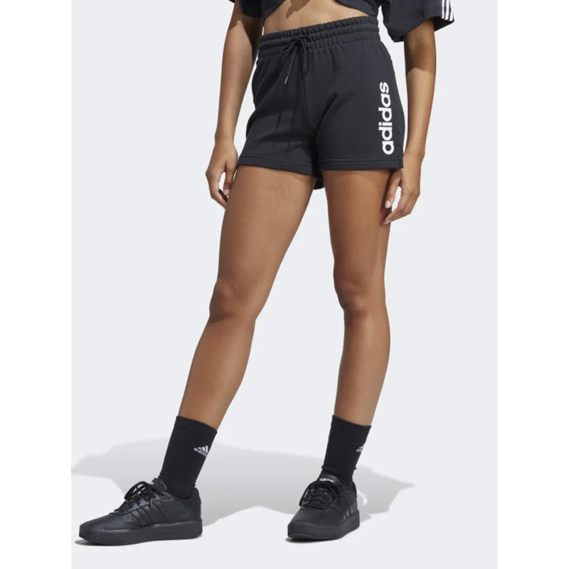 Short linear logo noir femme - Adidas