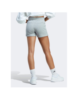 Short jogging linear gris chiné femme - Adidas