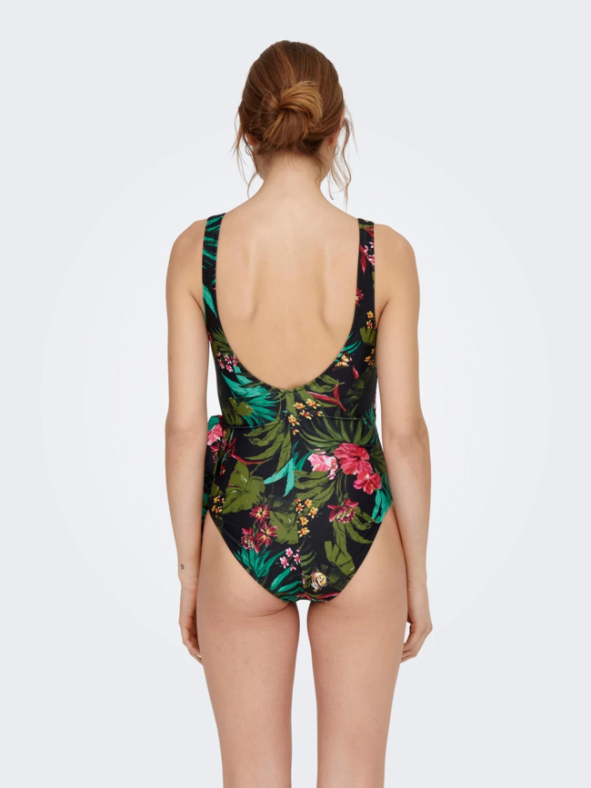 Maillot de bain 1 pièce à fleurs julie noeud femme - Only