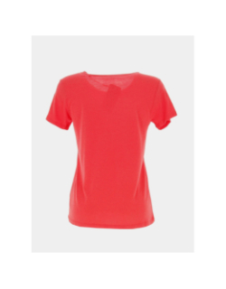 T-shirt logo paillettes ticia rouge fille - Teddy Smith