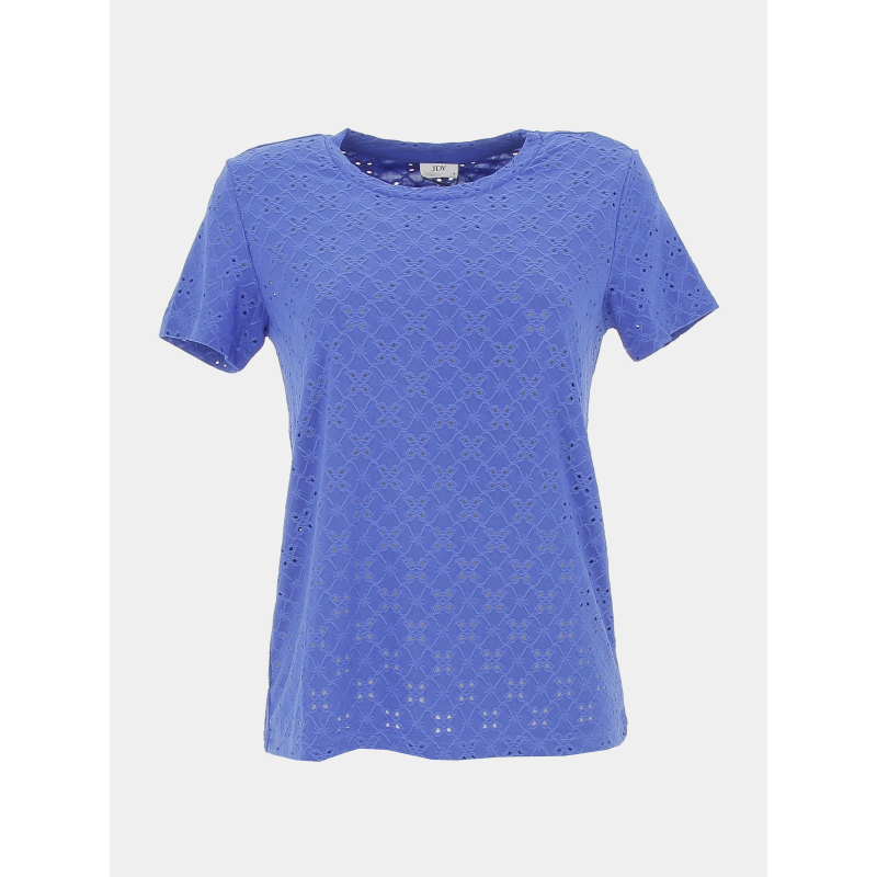 T-shirt ajouré cathinka bleu femme - Jacqueline De Yong