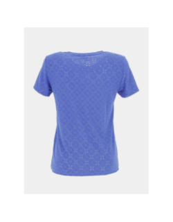 T-shirt ajouré cathinka bleu femme - Jacqueline De Yong