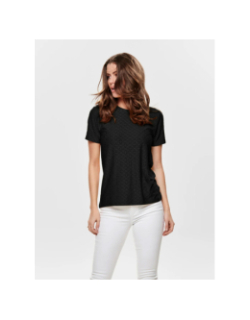 T-shirt ajouré cathinka noir femme - Jacqueline De Yong