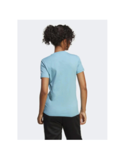 T-shirt linear logo bleu femme - Adidas