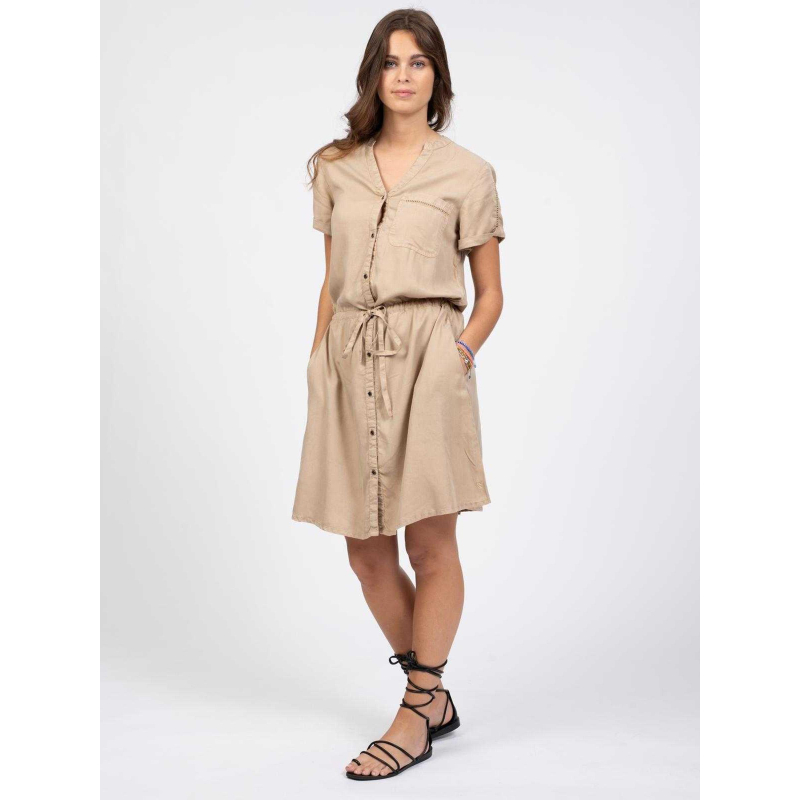 Robe chemise tyata beige femme - Sun Valley