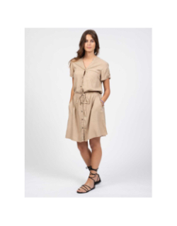 Robe chemise tyata beige femme - Sun Valley