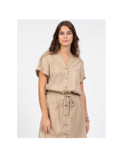 Robe chemise tyata beige femme - Sun Valley