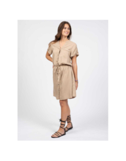 Robe chemise tyata beige femme - Sun Valley