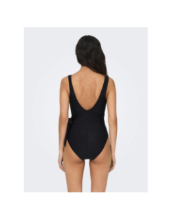 Maillot de bain 1 pièce noeud julie noir femme - Only