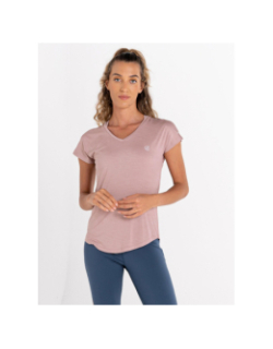 T-shirt de randonnée col v vigilant rose femme - Dare 2b