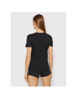 T-shirt linear logo noir femme - Adidas