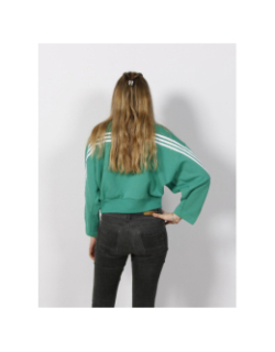 Sweat crop ample crew vert femme - Adidas