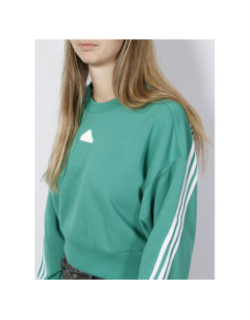 Sweat crop ample crew vert femme - Adidas