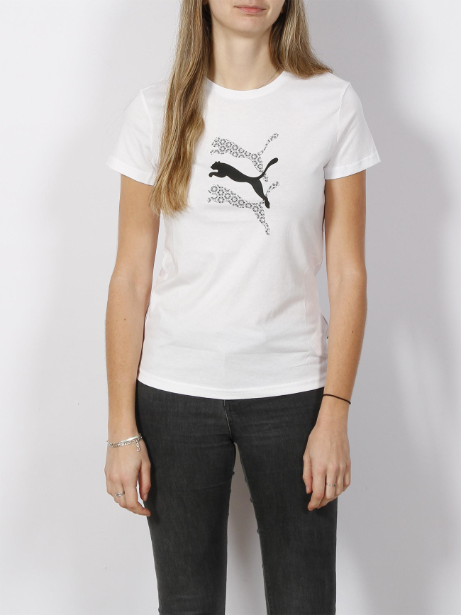 T-shirt grafs laser blanc femme - Puma