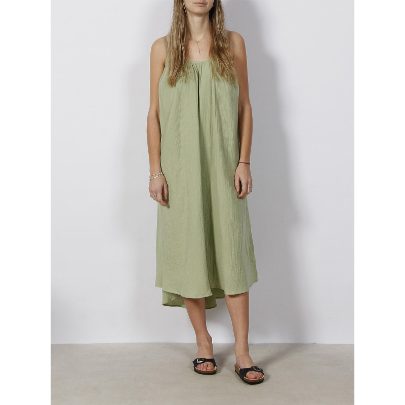 Robe midi natali vert pale femme - Vero Moda