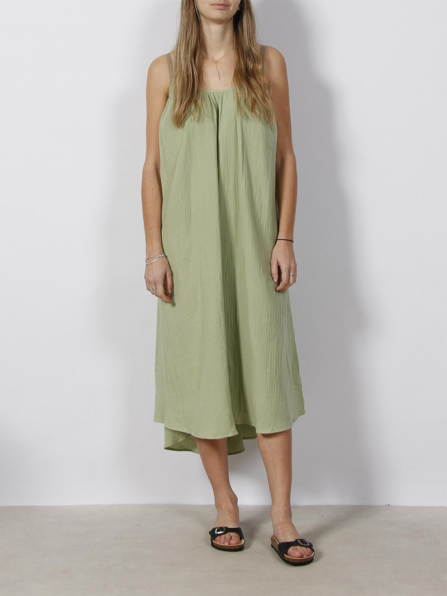 Robe midi natali vert pale femme - Vero Moda