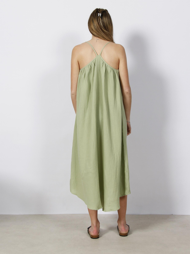 Robe midi natali vert pale femme - Vero Moda