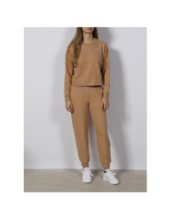 Ensemble de survêtement sweat crop jogging marron femme - Puma