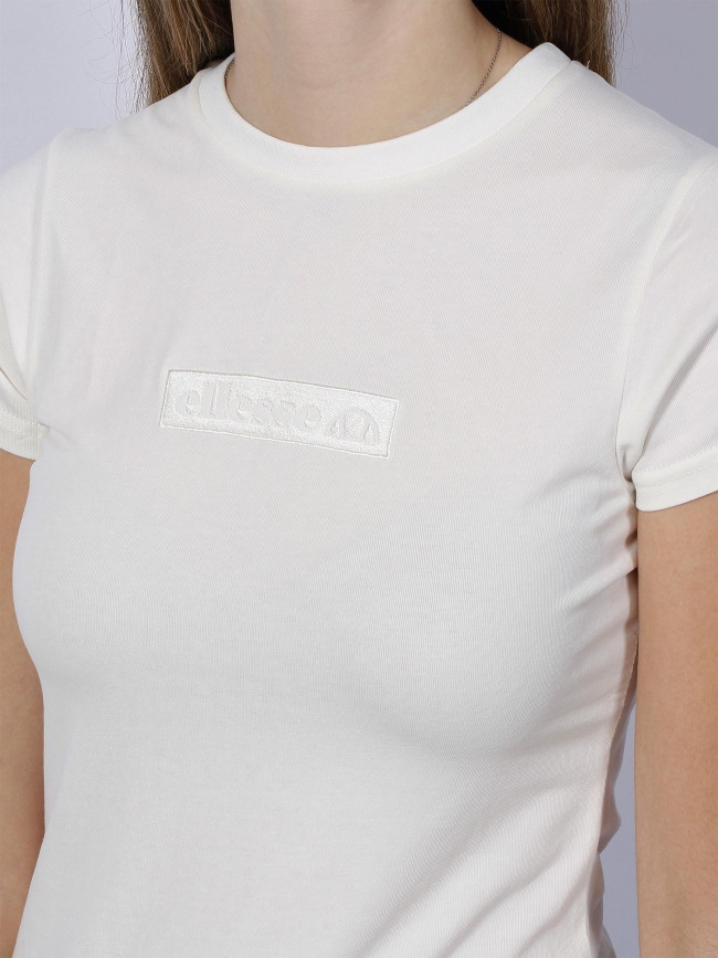 T-shirt crolo blanc écru femme - Ellesse