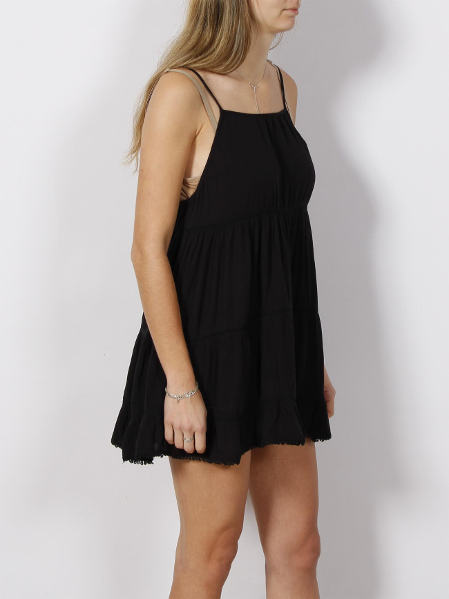 Robe mini de plage vintage cami noir femme - Superdry