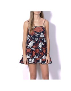 Robe courte de plage à fleurs bleu marine femme - Superdry