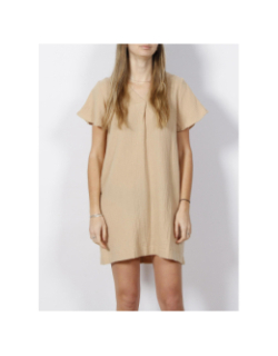 Robe courte droite natali beige femme - Vero Moda