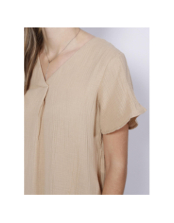 Robe courte droite natali beige femme - Vero Moda