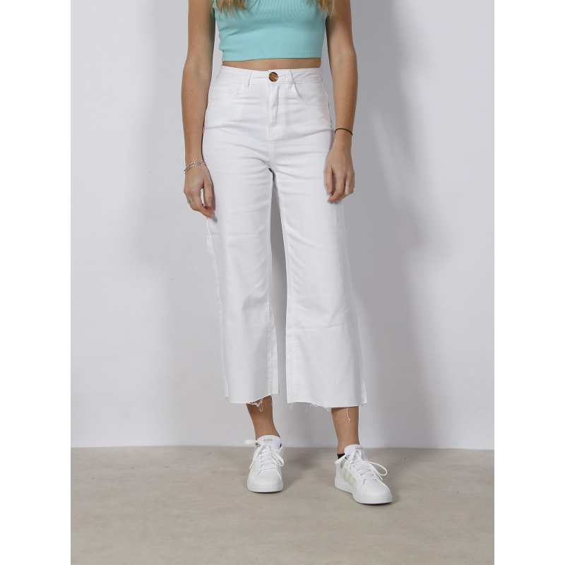 Jean large crop wild kathy blanc femme - Vero Moda