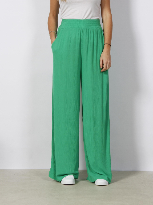 Pantalon palazzo large menny vert femme - Vero Moda