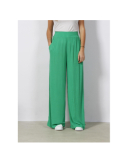 Pantalon palazzo large menny vert femme - Vero Moda