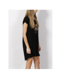 Robe t-shirt print logo noir femme - Von Dutch