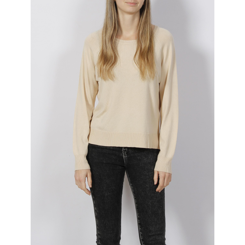 Pull fin plum beige femme - Jacqueline De Yong