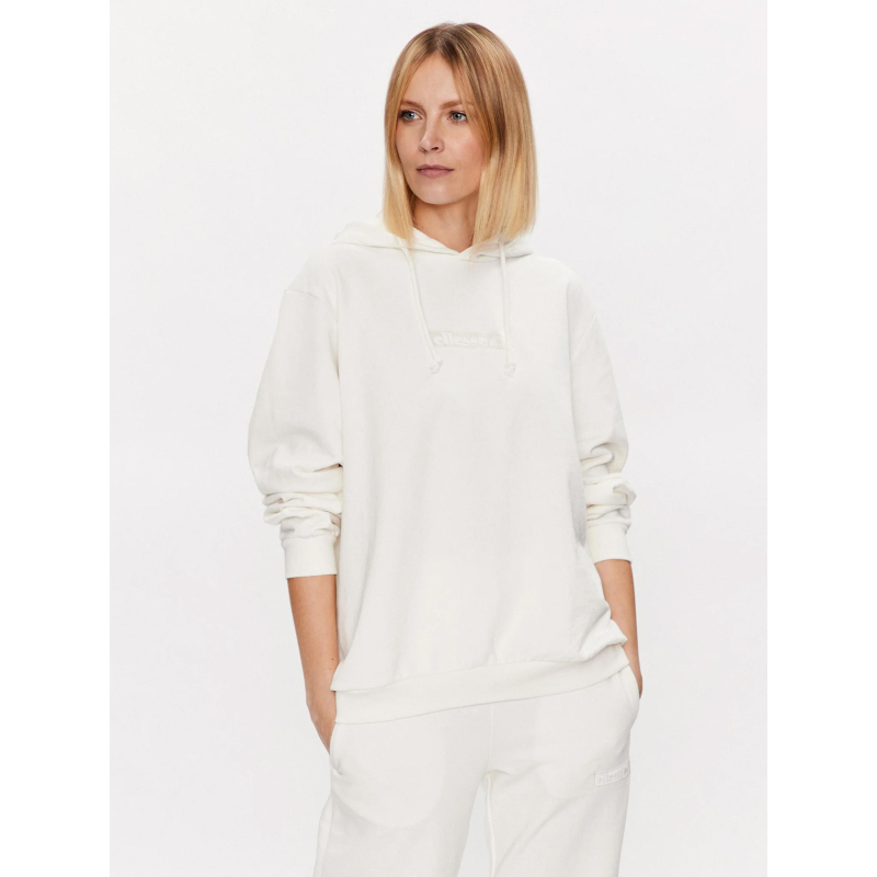 Sweat à capuche odina blanc femme - Ellesse