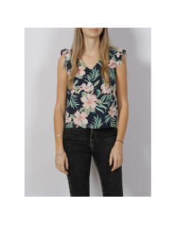 T-shirt floral sylvie bleu marine femme - Only