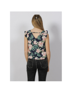 T-shirt floral sylvie bleu marine femme - Only